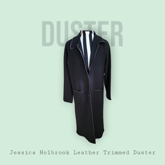 Jessica Holbrook Black Duster Cardigan - IN STYLE NOW - Picture 1 of 10